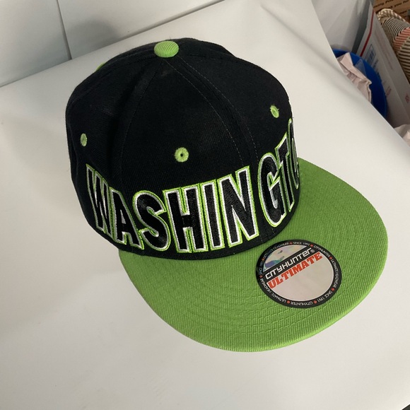 Washington DC Hat Cap Snap Back City Hunter Ultimate Headwear Black Green NWTs - Picture 4 of 15